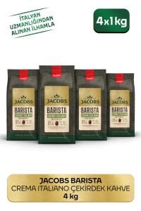 Barista Editions Çekirdek Kahve Crema Italiano 1kg X 4 Paket