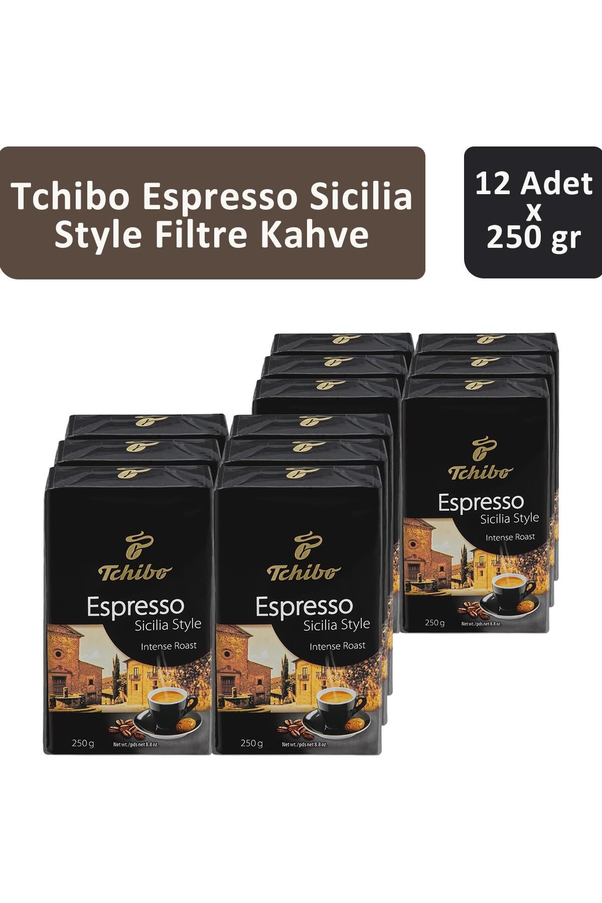 Tchibo Espresso Sicilia Style Filtre Kahve 250 gr x 12 Adet