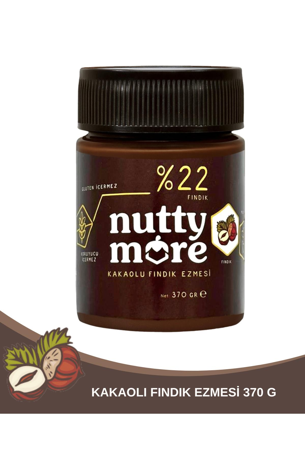 Nutty More %22 Kakaolu Fındık Ezmesi 370 gr