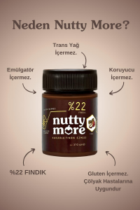 Nutty More %22 Kakaolu Fındık Ezmesi 370 gr