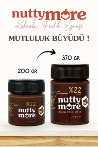 Nutty More %22 Kakaolu Fındık Ezmesi 370 gr