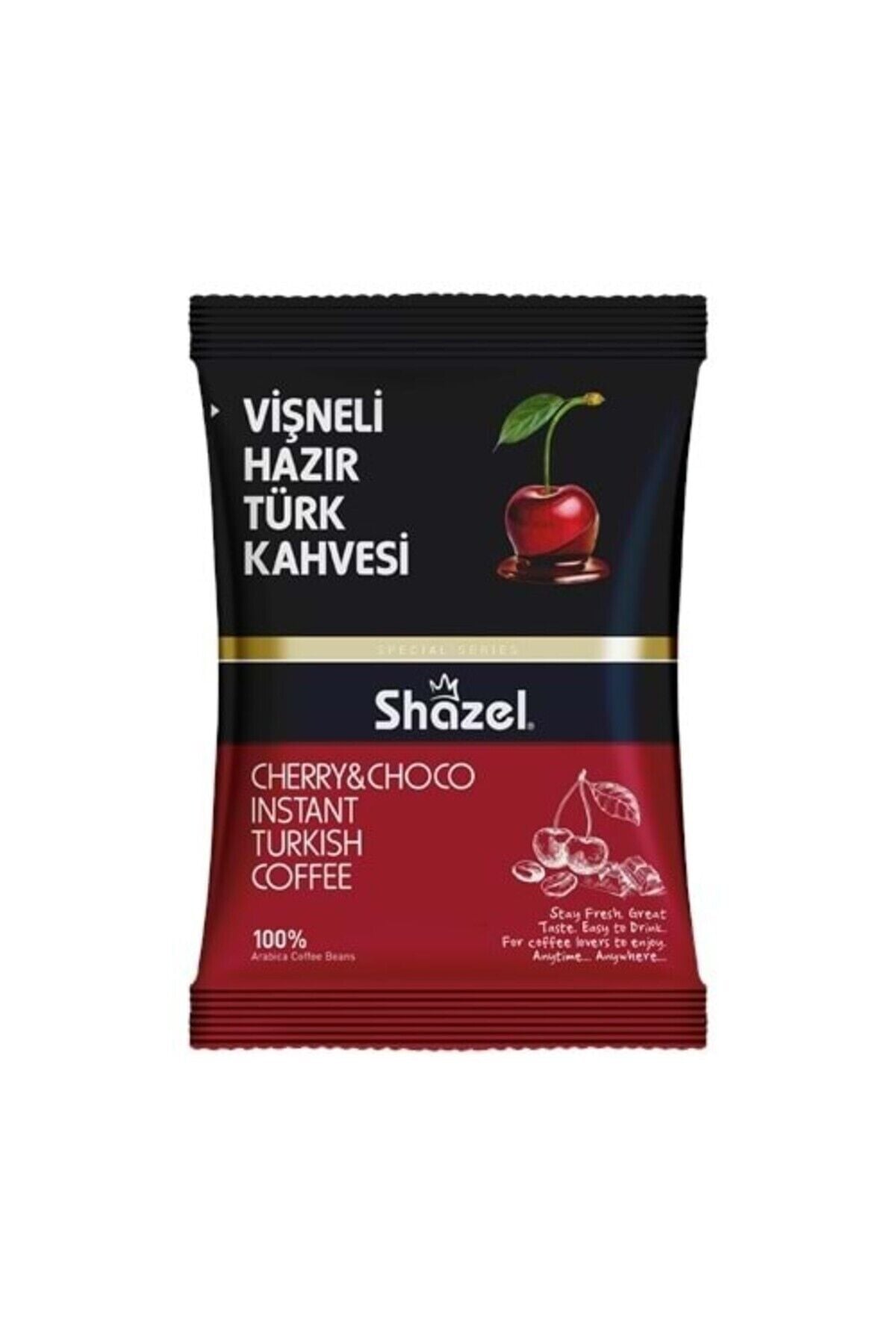 Shazel Vişneli Hazır Türk Kahvesi 100g X 16 Adet (AROMALI)