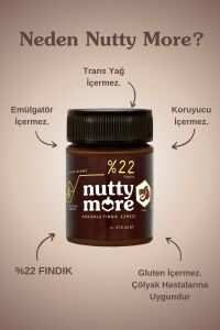 Nutty More %22 Kakaolu Fındık Ezmesi 370 gr x 2 Adet