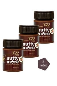 Nutty More %22 Kakaolu Fındık Ezmesi 370 gr x 3 Adet