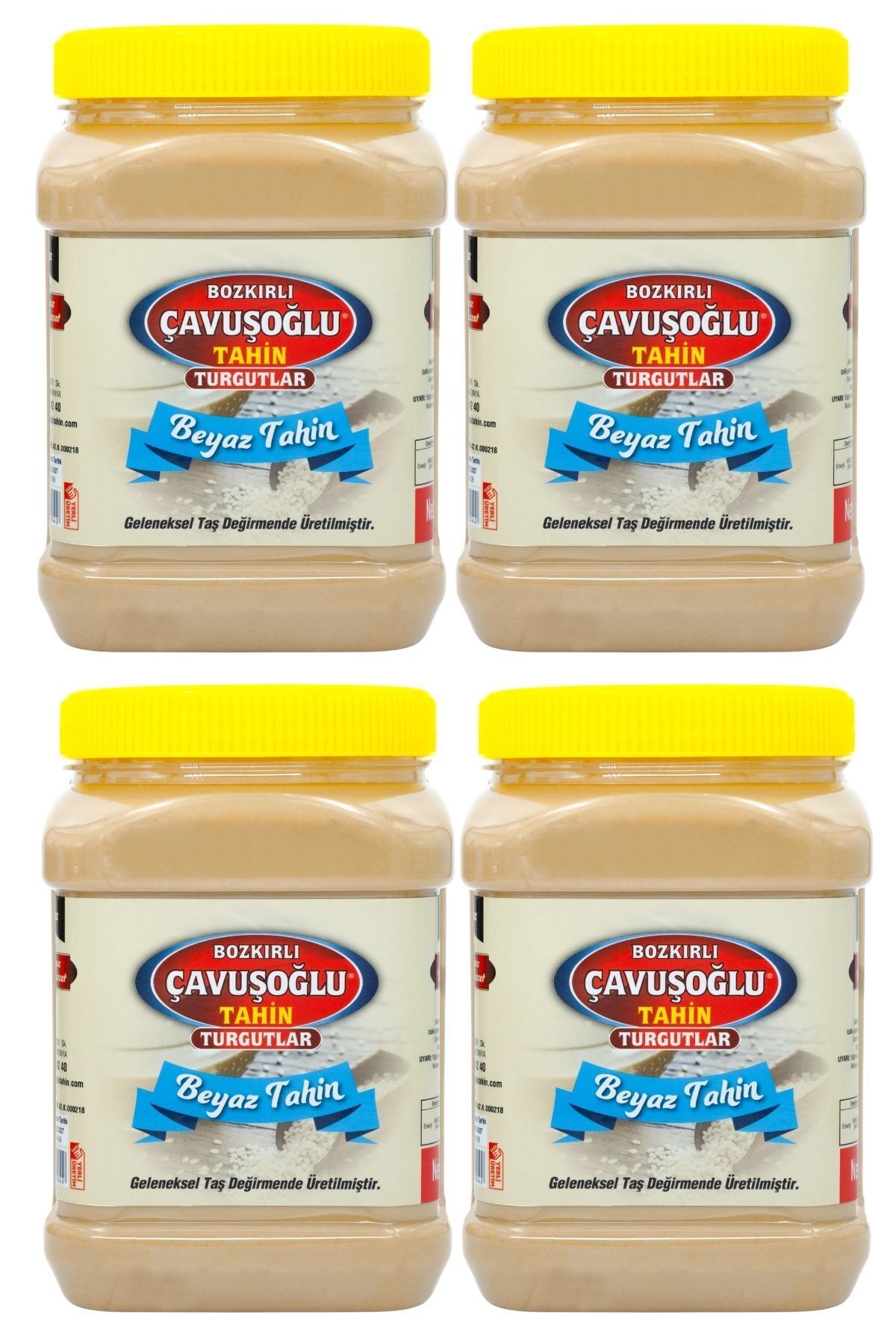 Az Kavrulmuş Beyaz Tahin 930 gr X 4 Adet