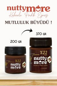 Nutty More %22 Kakaolu Fındık Ezmesi 370 gr x 9 Adet