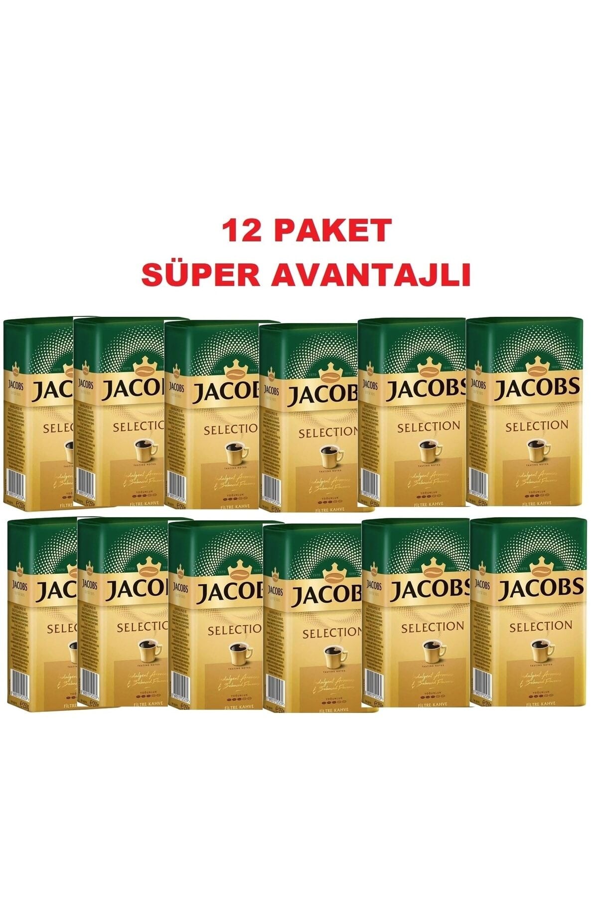 Selection Filtre Kahve 250 Gr X 12 Adet