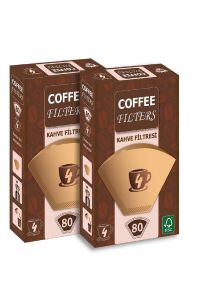 Coffee Filters Kahve Filtresi 80 Adet x 2 Adet
