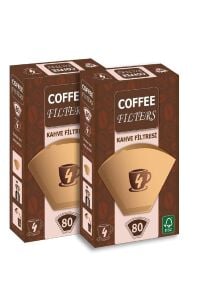 Filtre Kahve Kağıdı 1 X 4 Avantajlı Paket 2 Adet 80'li