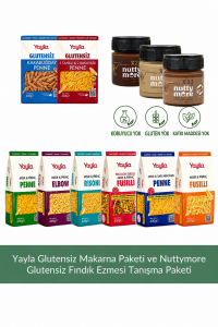 Yayla Glutensiz Makarna Paketi ve Nuttymore Glutensiz Fındık Ezmesi Tanışma Paketi
