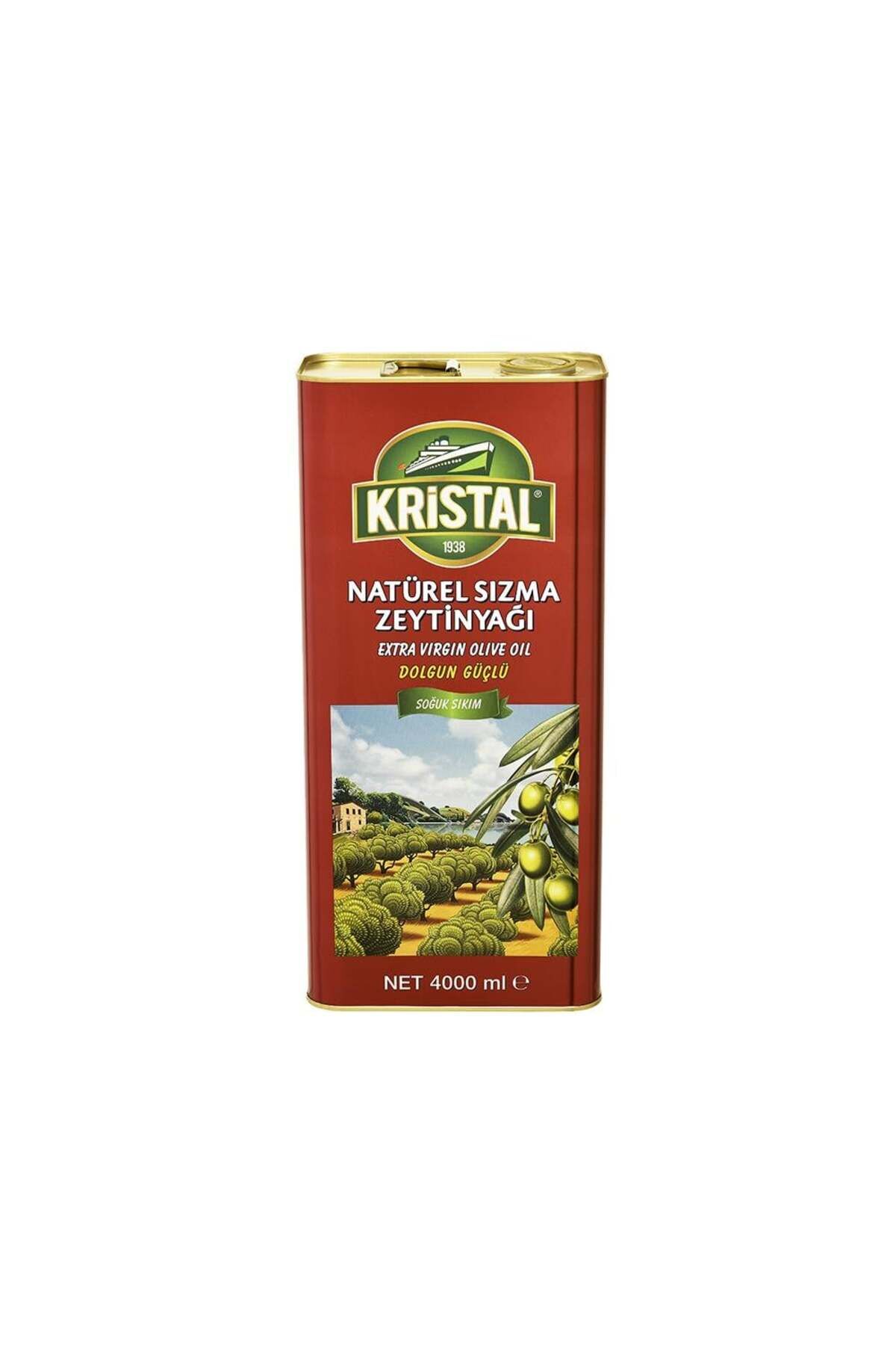 Natürel Sızma Zeytinyağı Dolgun Güçlü 4 L Teneke