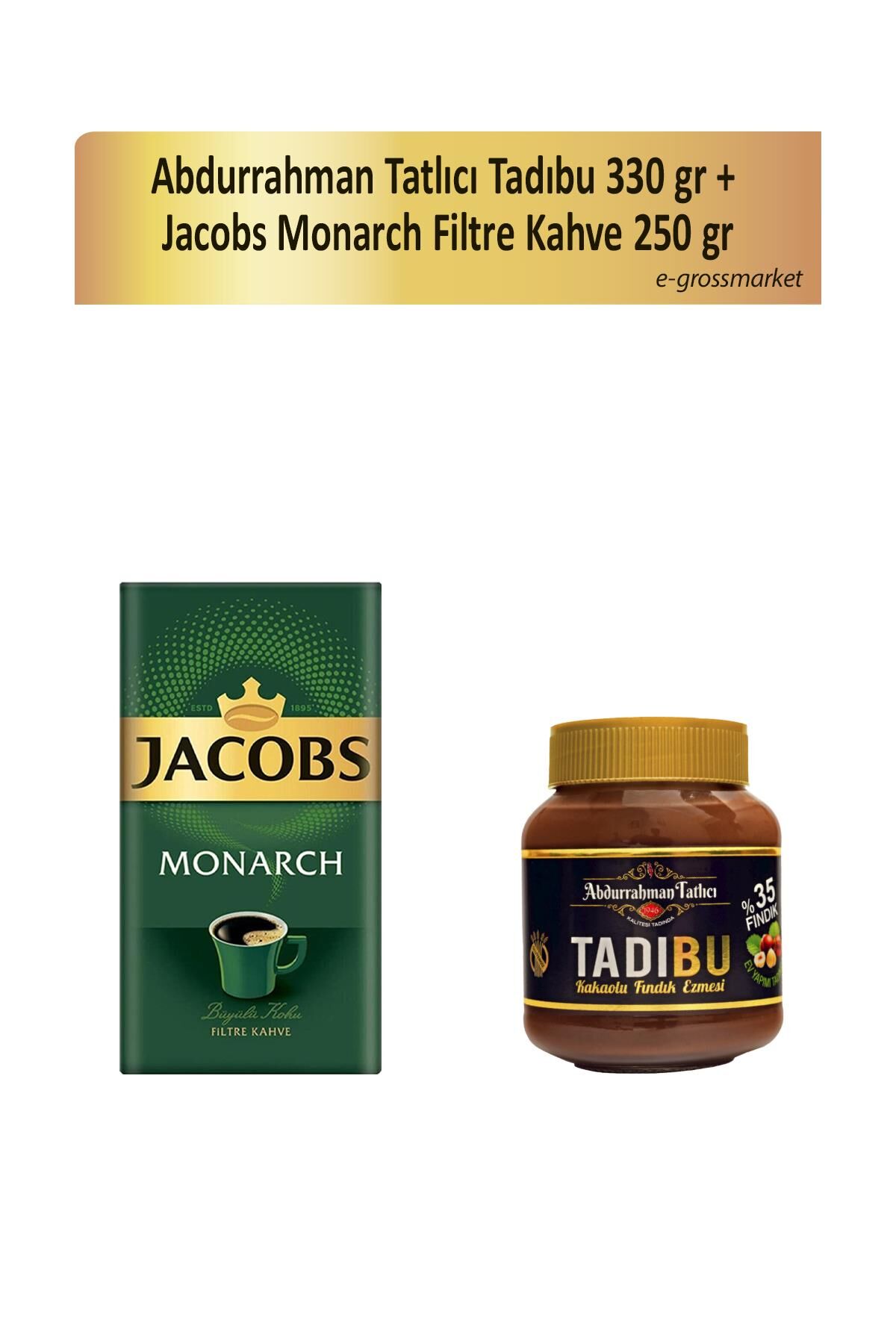 Abdurrahman Tatlıcı Tadıbu 330 gr + Jacobs Monarch Filtre Kahve 250 gr