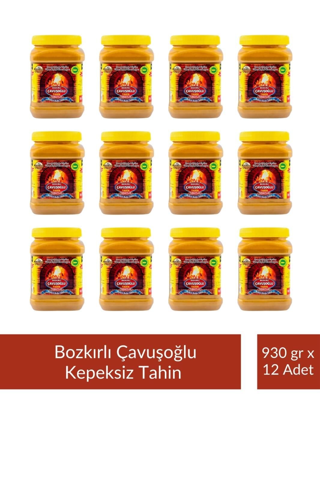 Odun Ateşinde Bozkır Tahini Kepeksiz 930 gr X 12'li Paket