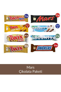 Mars Twix Bounty Snıckers Karma Çikolata Paketi