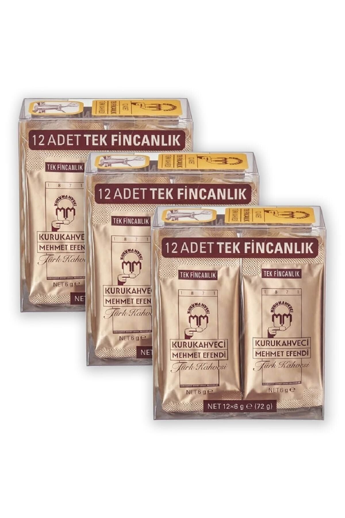 MEHMETEFENDİ TEK FİNCAN KAHVE 6 GRAM 36 ADET