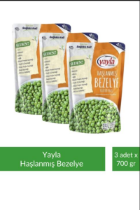 Yayla Haşlanmış Bezelye 700 gr x 3 Adet