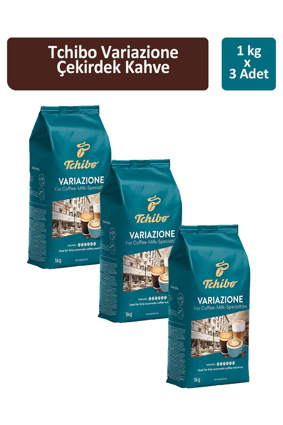 Tchibo Variazone For Coffee-Milk-Specialties Çekirdek Kahve 1000 gr x 3 Adet
