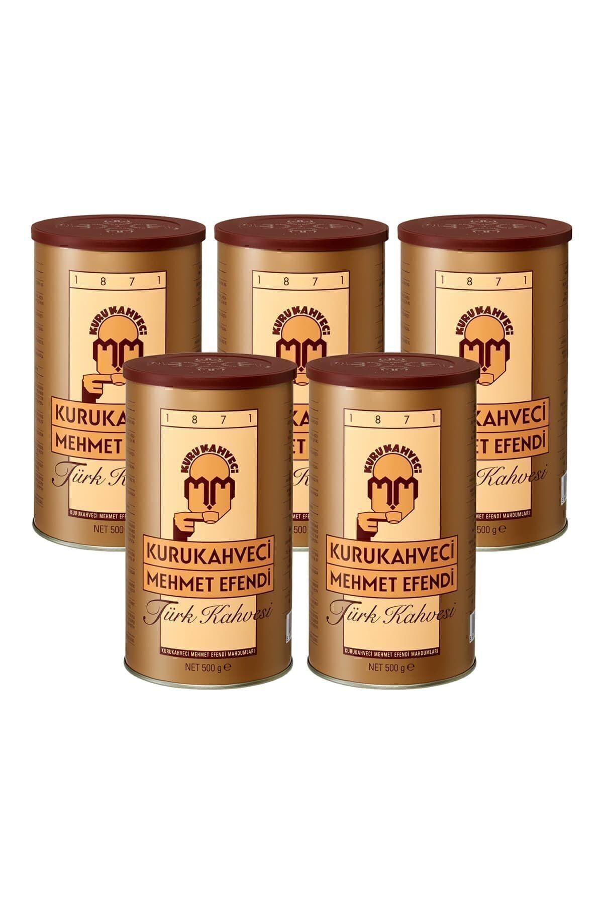 Kurukahveci Mehmet Efendi Türk Kahvesi Teneke 5 X 500 G