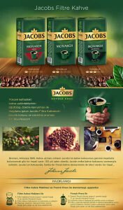 Jacobs Monarch Espresso Filtre Kahve 500 gr x 12li Set