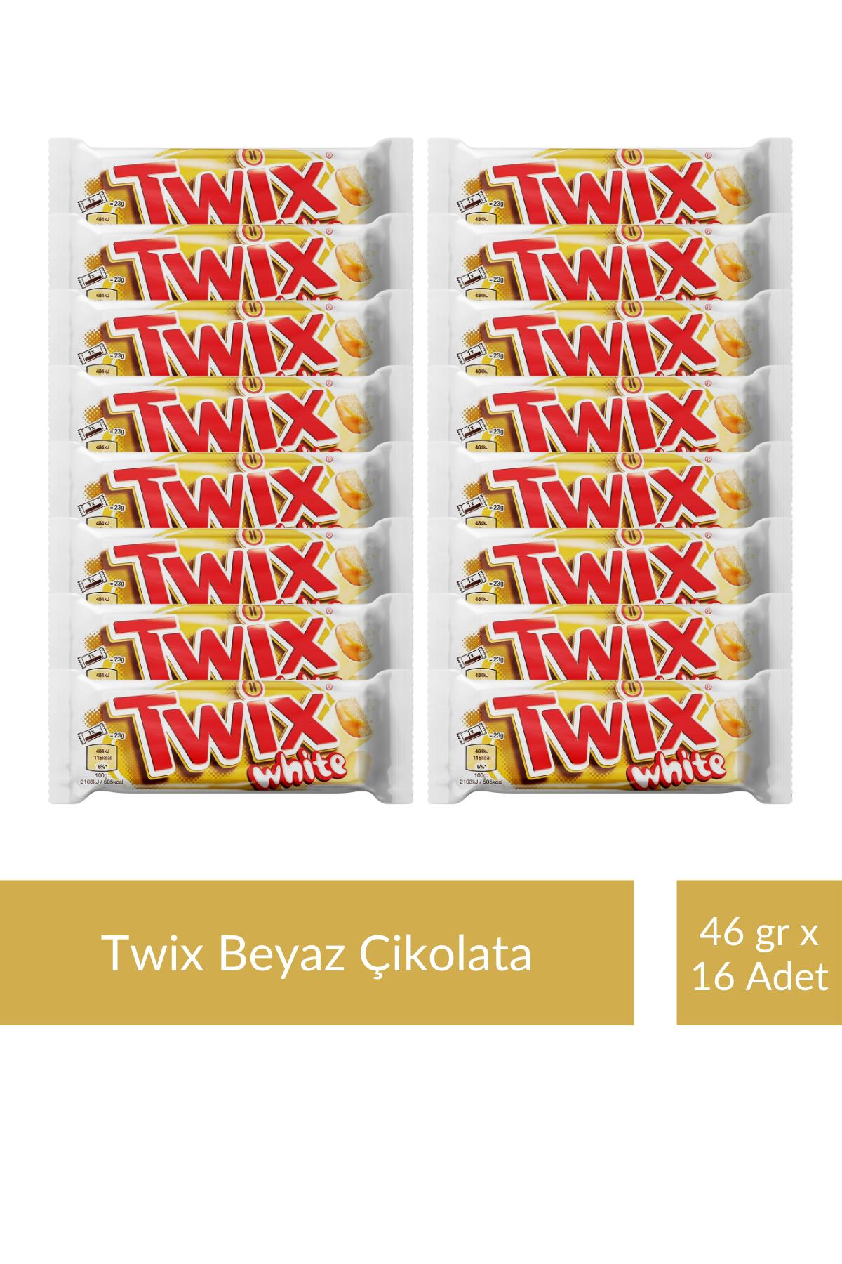 Twix Beyaz Çikolata 46 gr x 16 Adet