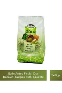 Balin Antep Fıstıklı Çıtır Kadayıflı Dolgulu Sütlü Çikolata 360 gr x 4 Adet