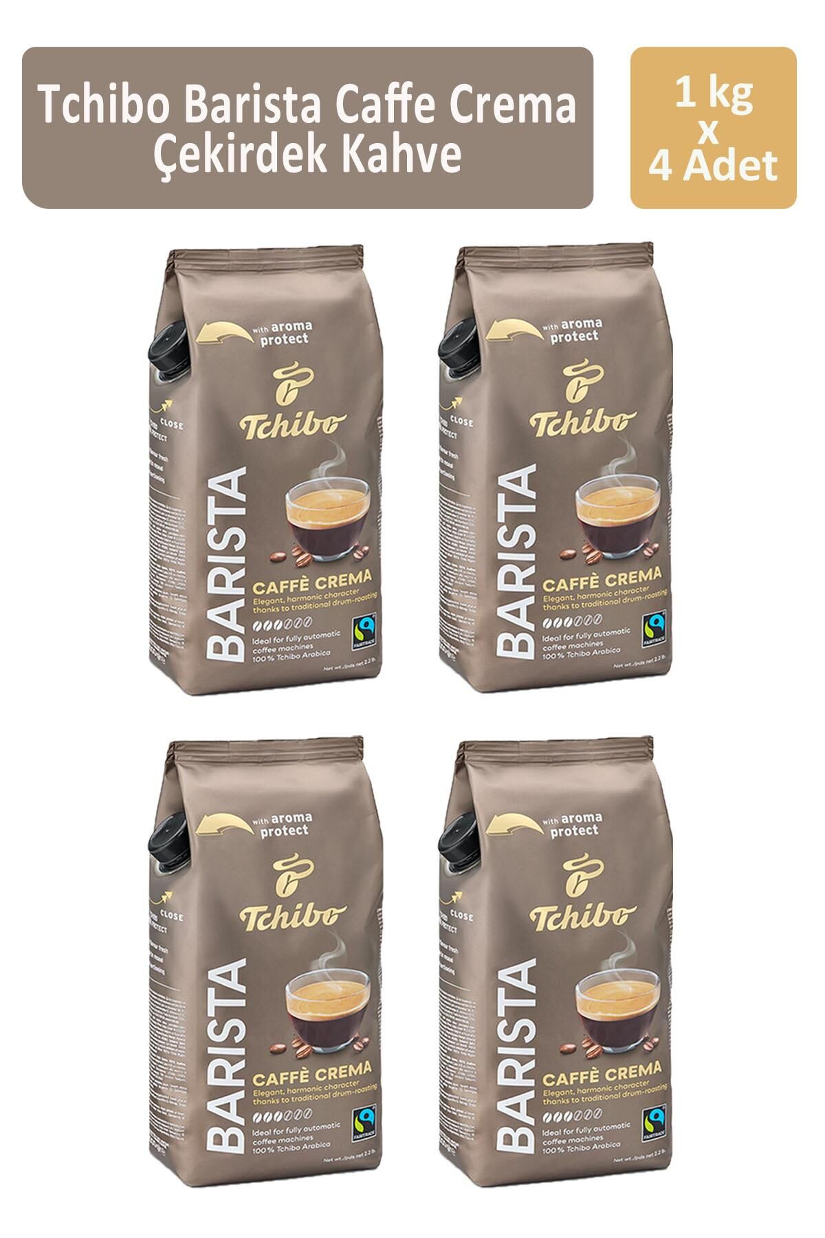 Tchibo Barista Caffè Crema Çekirdek Kahve 1000 gr x 4 Adet