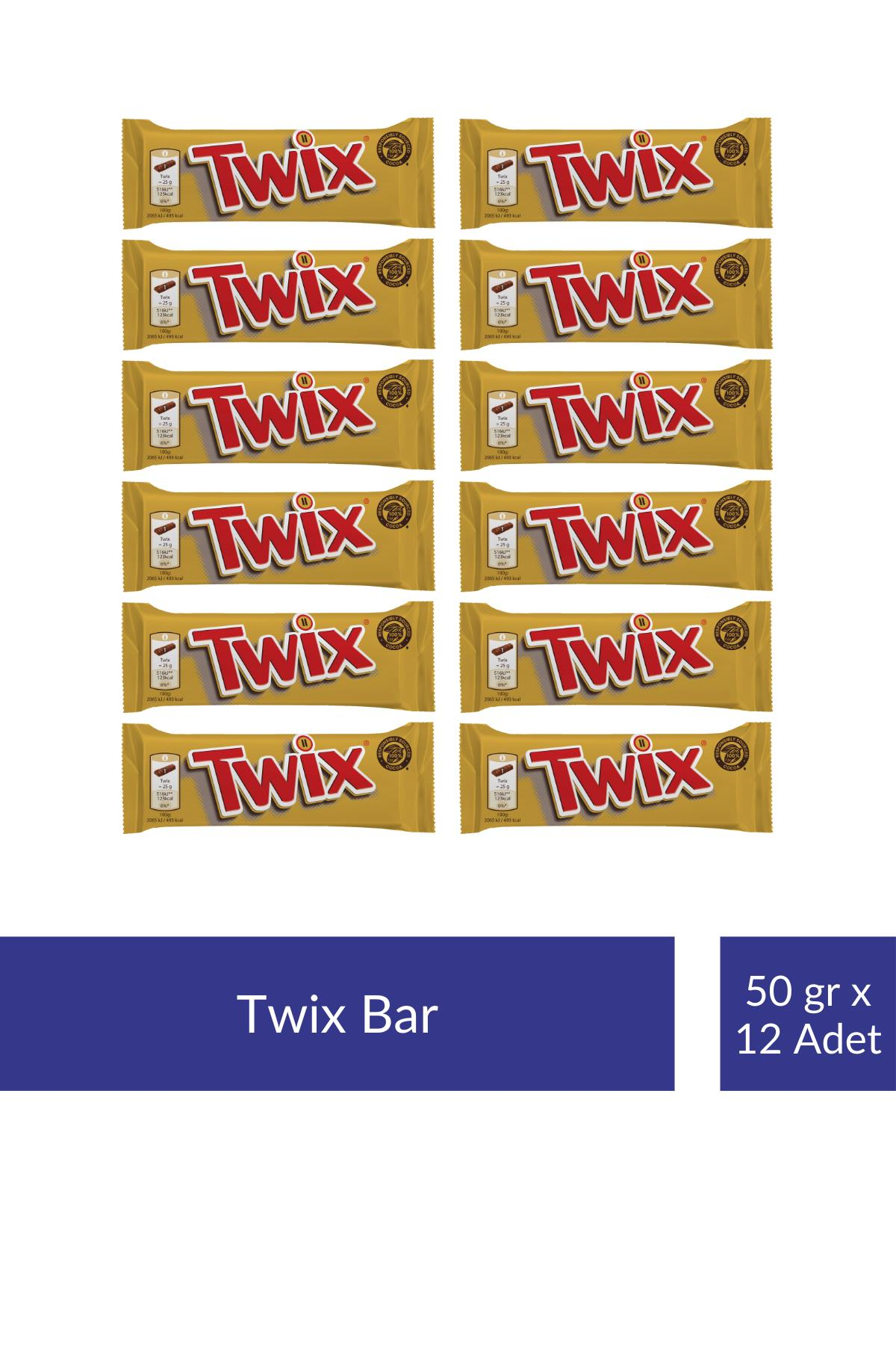 Twix Bar 50 gr x 12 Adet