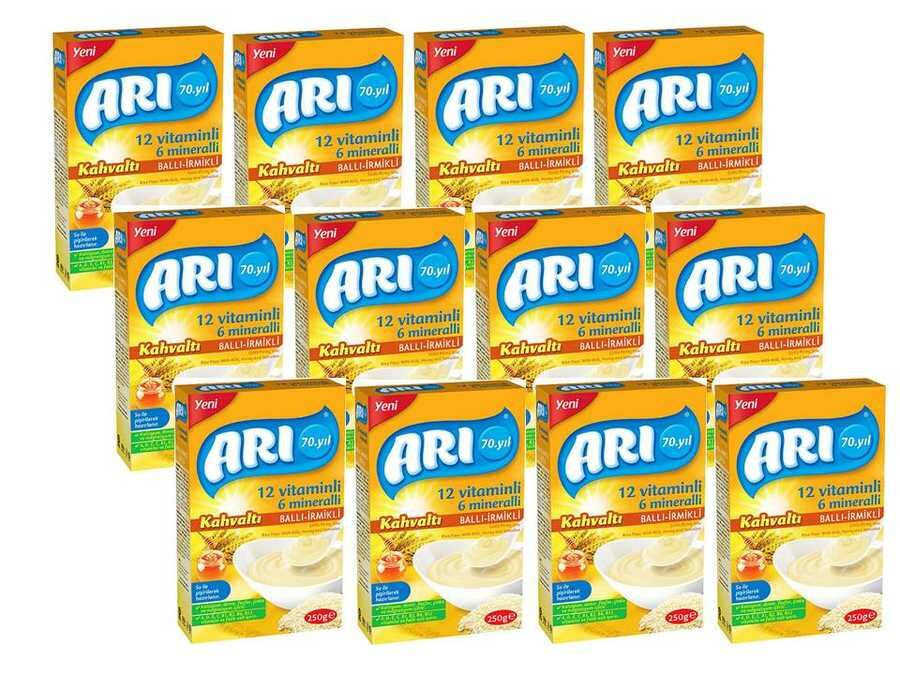 Arı Mama Kahvaltı Ballı İrmikli Pirinç Unu 250 gr x 12li SET