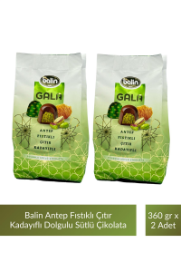 Balin Antep Fıstıklı Çıtır Kadayıflı Dolgulu Sütlü Çikolata 360 gr x 2 Adet
