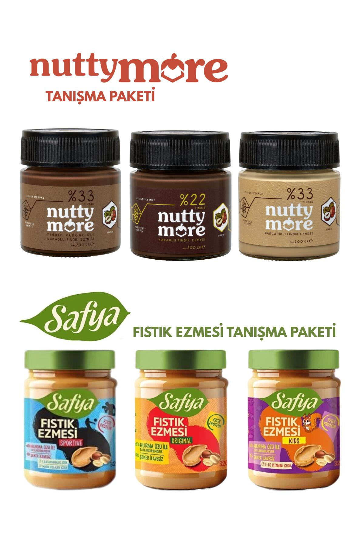 Nutty More Fındık Ezmesi & Safya Fıstık Ezmesi Tanışma Paketi