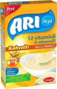 Arı Mama Kahvaltı Ballı İrmikli Pirinç Unu 250 gr x 3 Adet