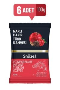 Shazel Narlı Hazır Türk Kahvesi 100 gr x 6 Adet