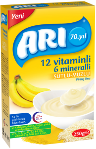 Arı Mama Sütlü Muzlu Pirinç Unu 250 gr x 3 Adet