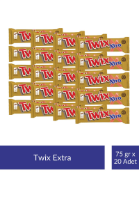 Twix Extra 75 gr x 20 Adet
