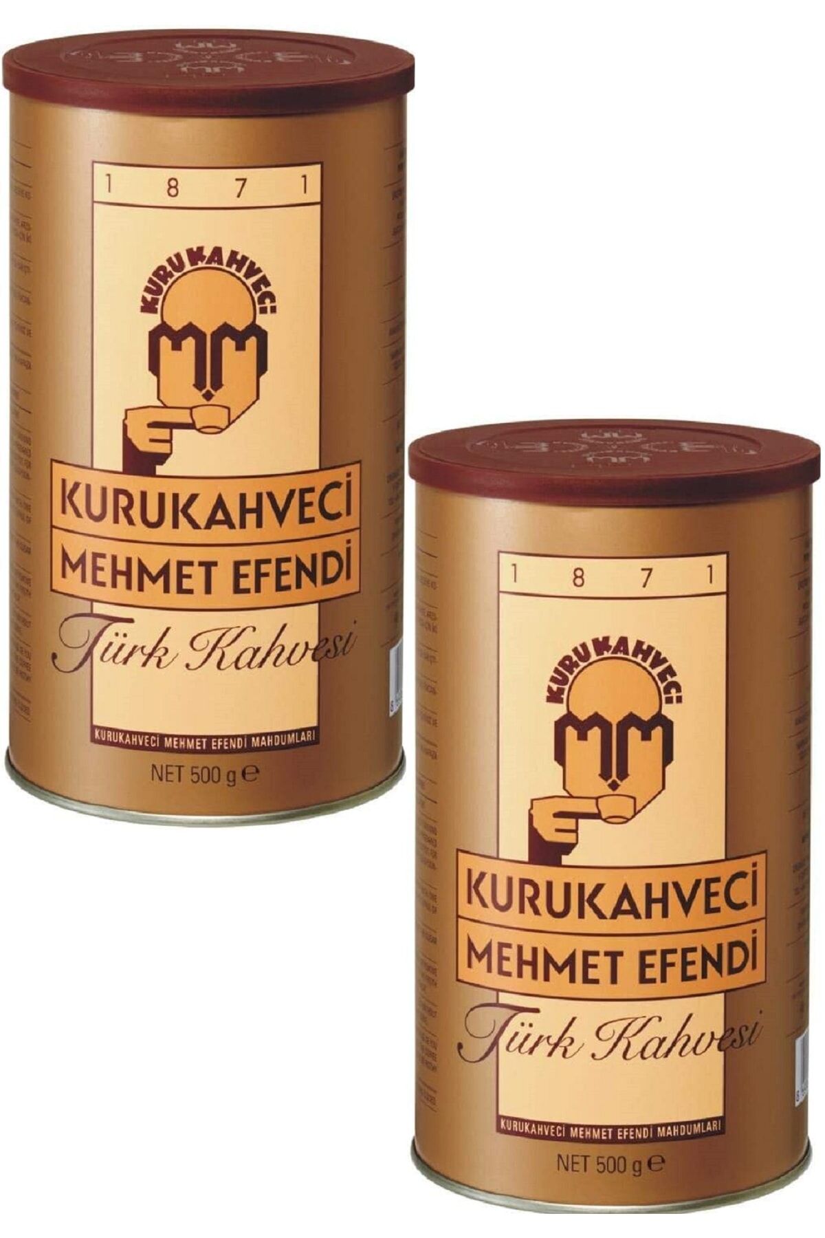 Türk Kahvesi 1000 Gr Konserve Kutu (2 Adet 500 Gr)
