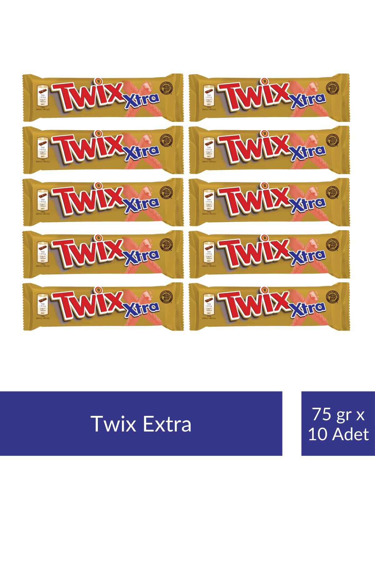 Twix Extra 75 gr x 10 Adet