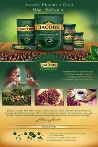 Jacobs Monarch Gold Çözünebilir Kahve 100 gr x 12 Adet