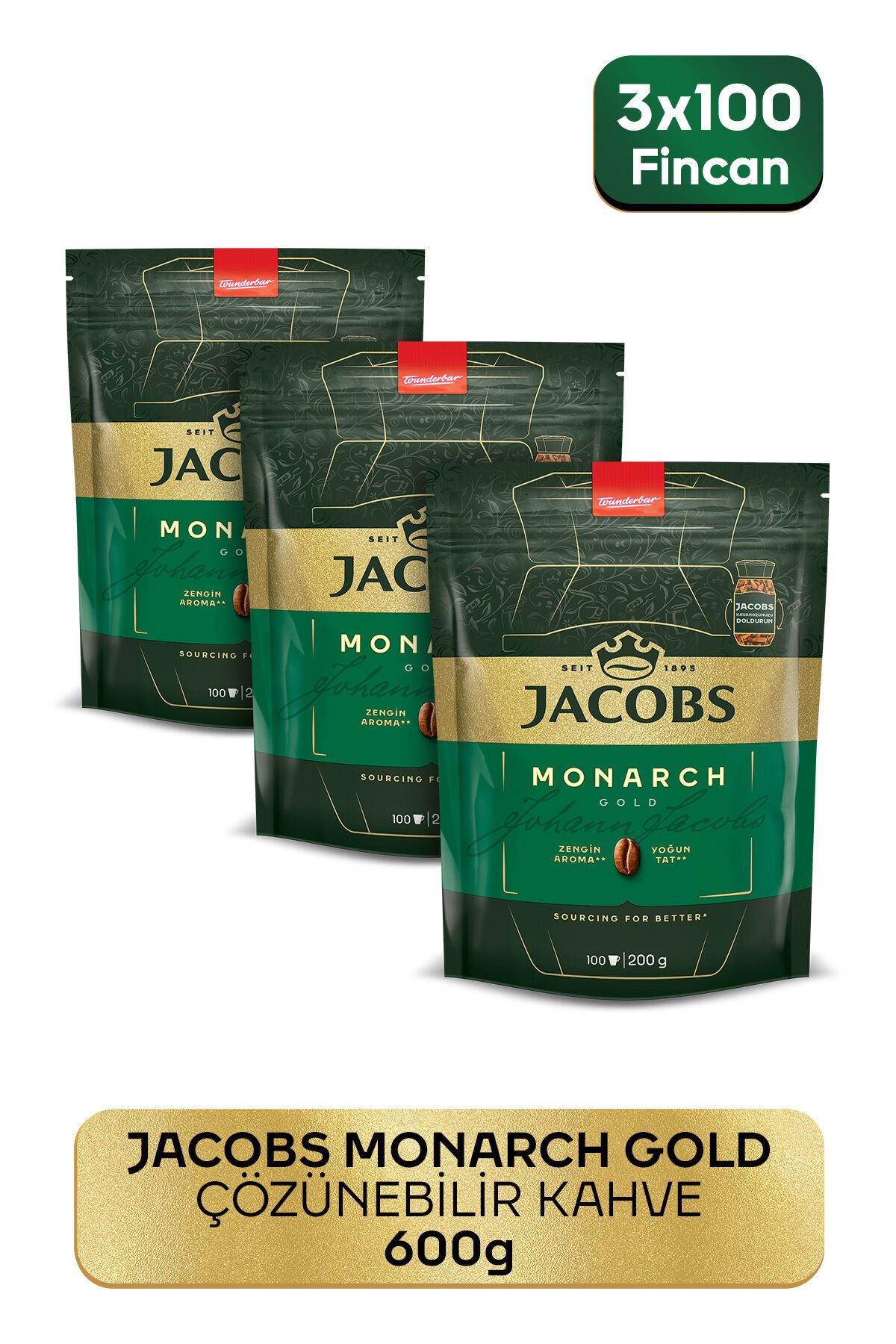 Monarch Gold Granül Kahve 200 gram X 3 Adet