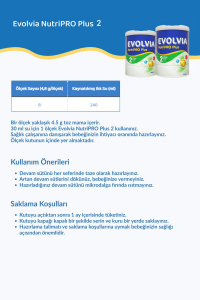 Evolvia NutriPro PLUS 2 Devam Sütü 800 gr