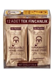 MEHMETEFENDİ TEK FİNCAN KAHVE 6 GRAM 12 ADET