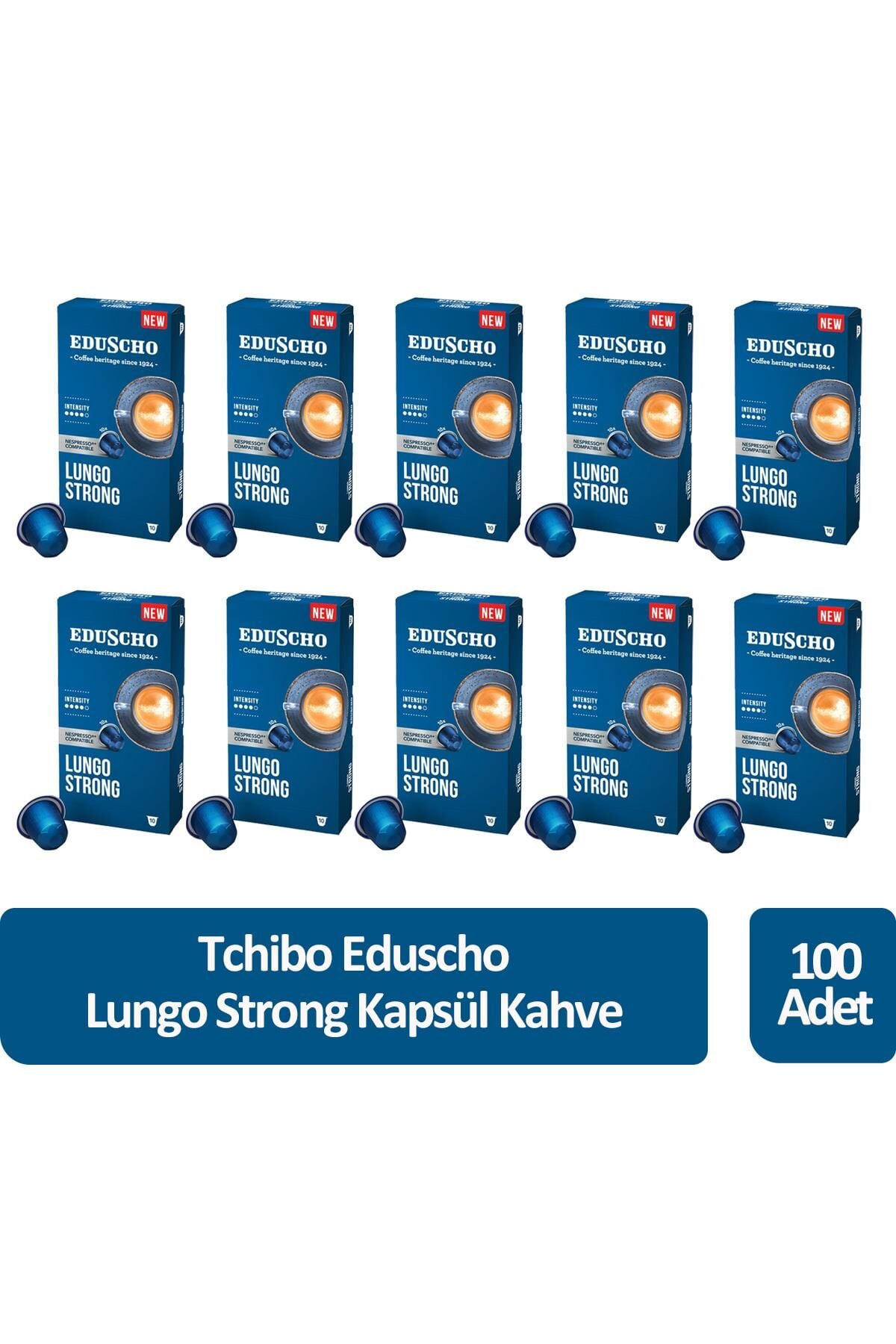 Tchibo Eduscho Lungo Strong Kapsül Kahve 100 Kapsül