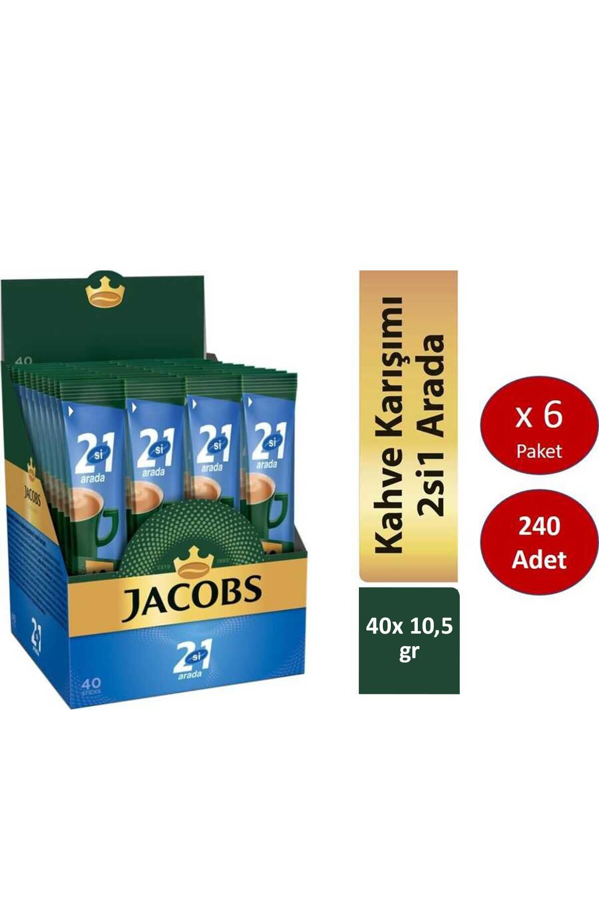 Jacobs 2si1 Arada 240 Adet Stick Kahve (40 x 6 Paket)