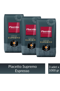 Piacetto Espresso Supremo Çekirdek Kahve 1 kg x 3 Adet