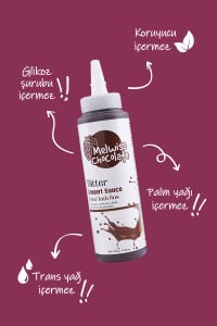 Melwiss Chocolate Bitter Tatlı Sos 330 g - Waffle & Krep & Pankek Sosu