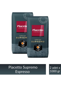Piacetto Espresso Supremo Çekirdek Kahve 1 kg x 2 Adet