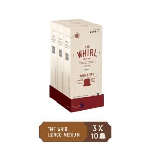 The Whirl Lungo Medium Kapsül Kahve 3'lü Fırsat Paketi 30 Kapsül