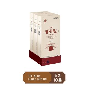 The Whirl Lungo Medium Kapsül Kahve 3'lü Fırsat Paketi 30 Kapsül