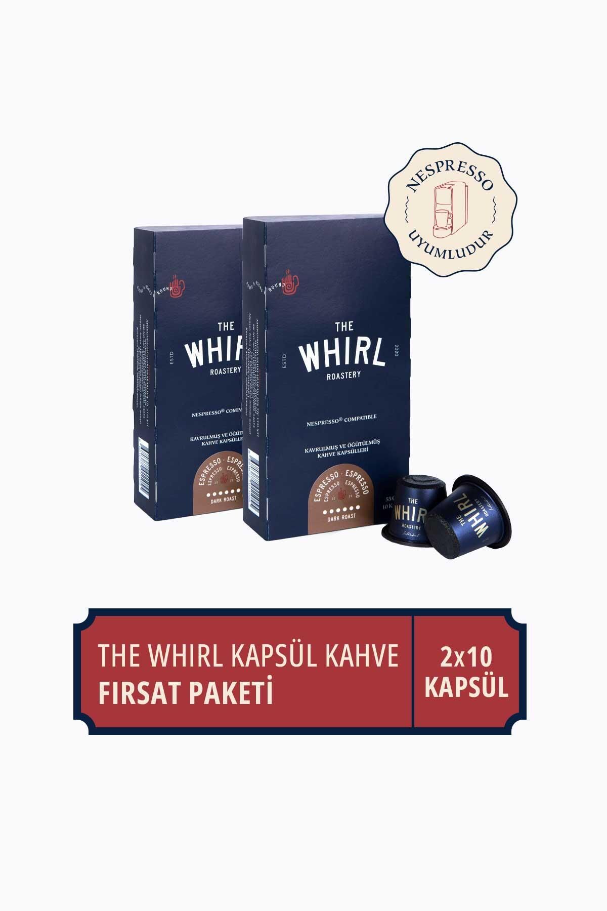 The Whirl Espresso Brunette Kapsül Kahve Fırsat Paketi 10 Adet x 2 Paket