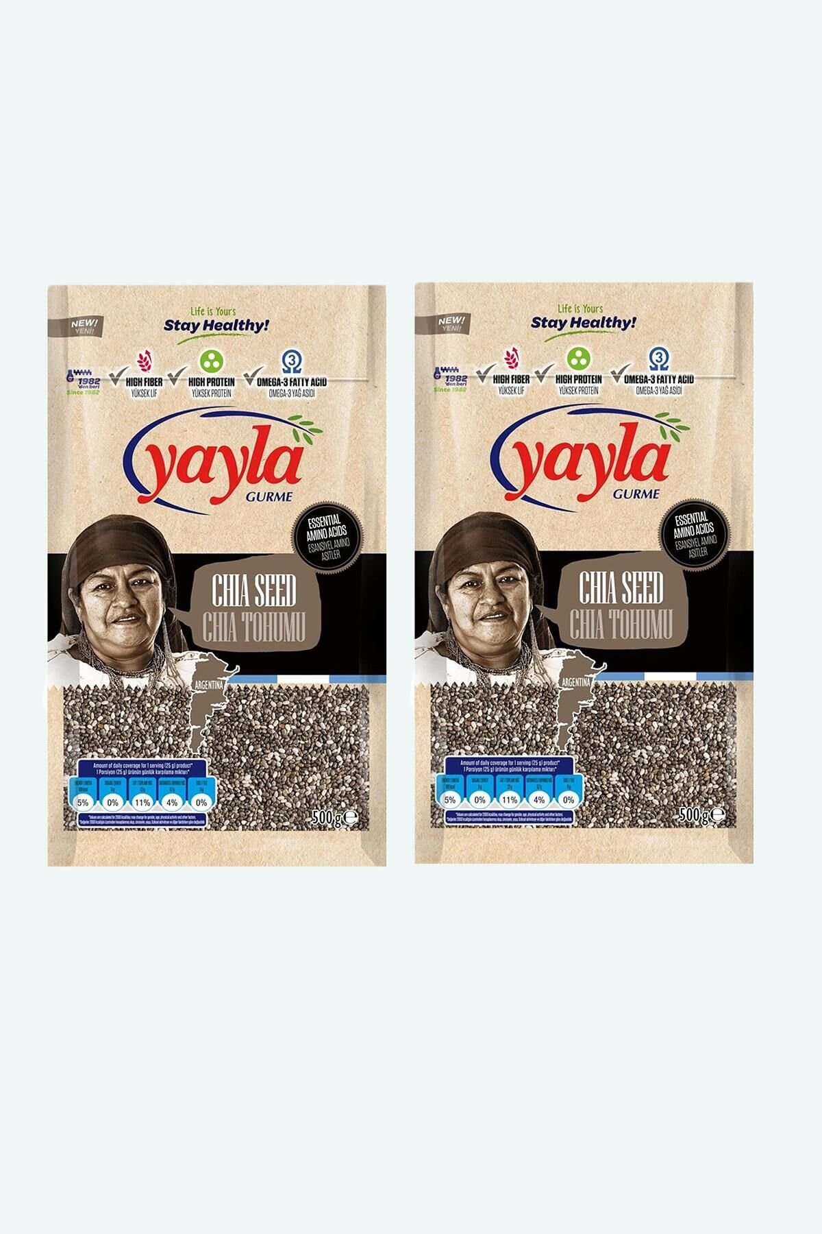YAYLA CHIA TOHUMU 500 gr x 2 Adet