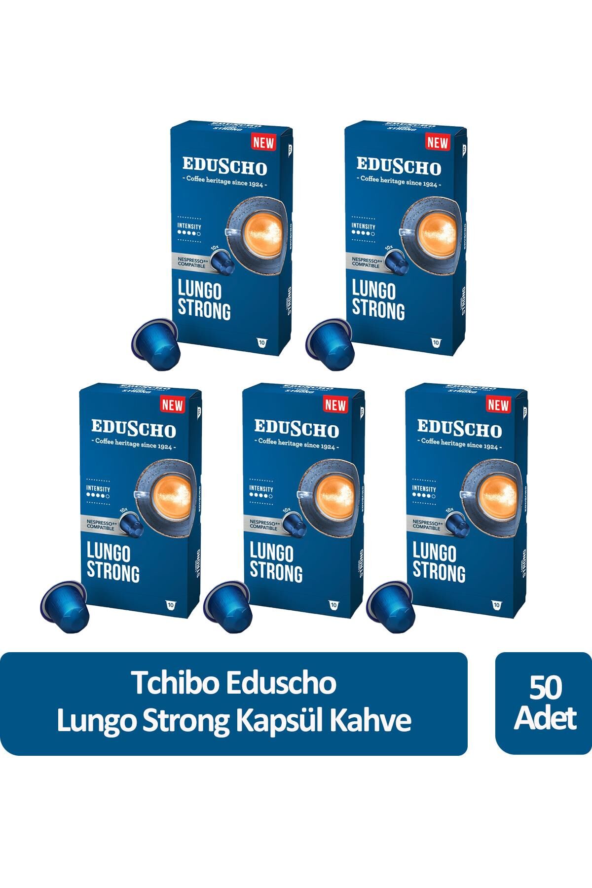 Tchibo Eduscho Lungo Strong Kapsül Kahve 50 Kapsül